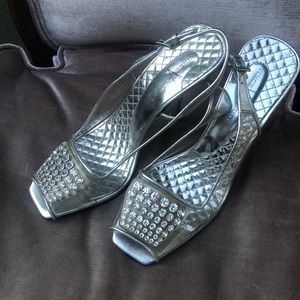 Vince Camuto high heels with rhinestones